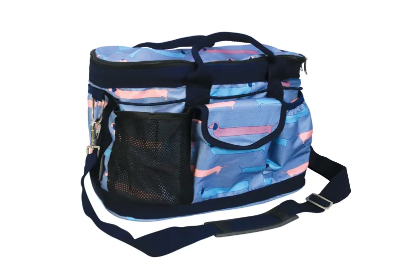 Hy Equestrian Dorris The Dachshund Grooming Bag - Riviera/ Navy